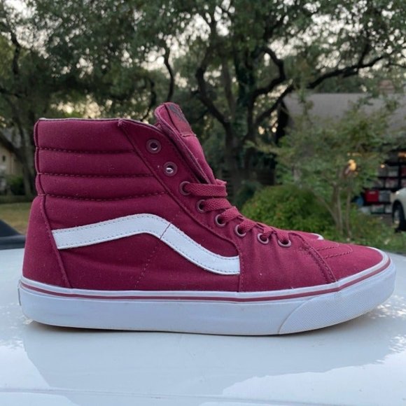 Vans Other - Vans SK8 High Classic Maroon Size 10.5